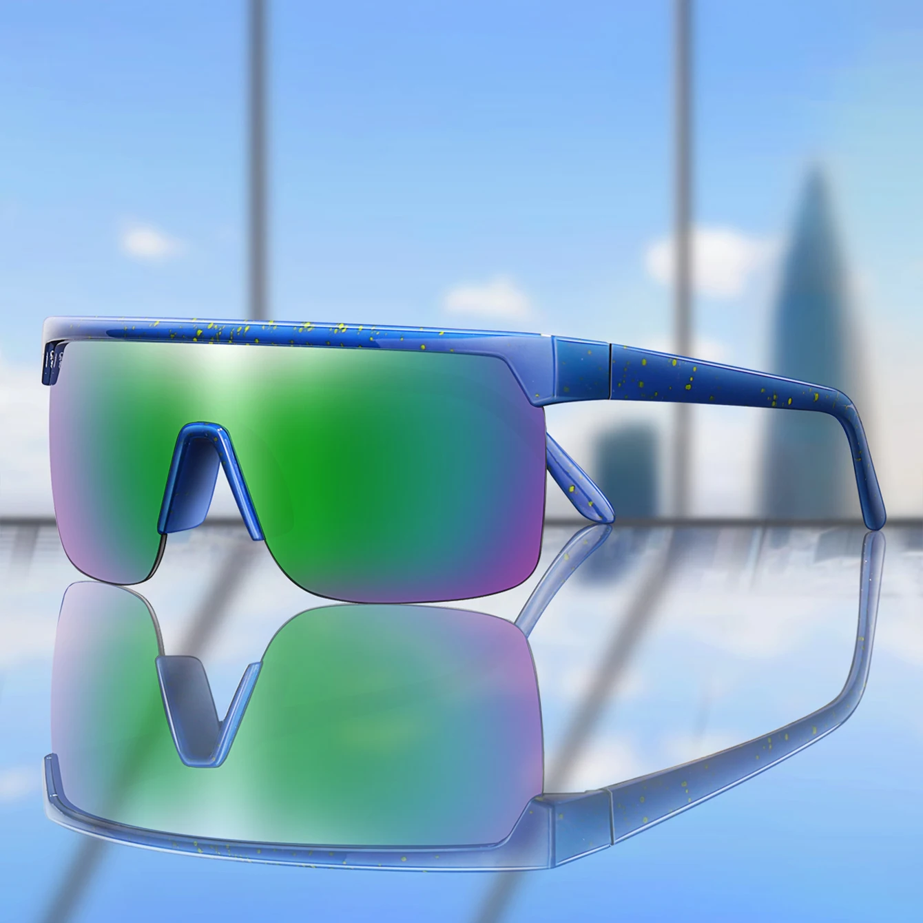 Brand Cycling Sunglasses Windproof for Female & Male Riding Bike Hiking Driving