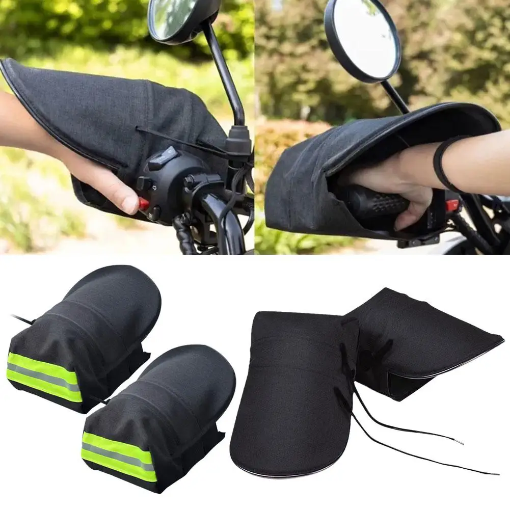 Snowmobile Handlebar Gloves (Muffs) - Universal Windproof Winter Hand Warmers For Motorcycles, ATVs, & Scooters