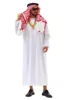 Men Arabia Arab Sheikh Cosplay Costume Shepherd Arabian Prince White Robe for Adult Halloween Carnival Party Costumes Accessory