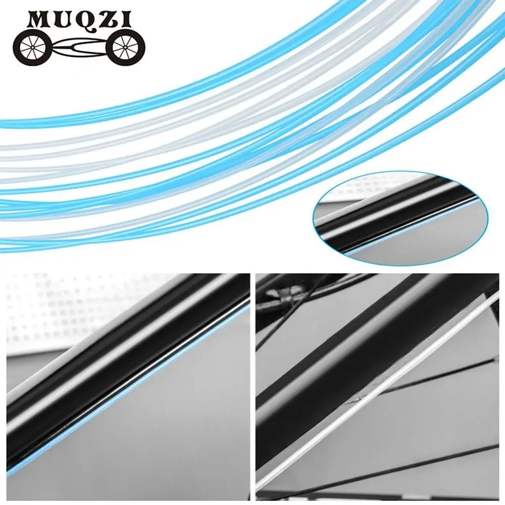 

Anti-rust Brake Shift Cable High Quality White/Blue MUQZI Routing Lubricating Protect Inner Line Outdoor Cycling