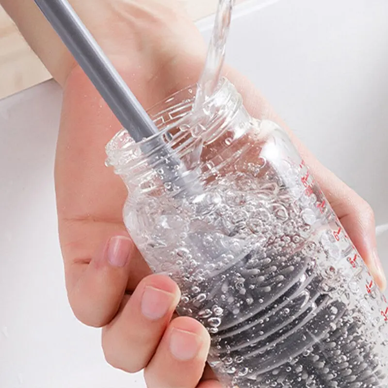 Cleaning Brush Bottle Brush Insulation Cup Washing No Deadend Long Handled Silicone Household Multifunctional