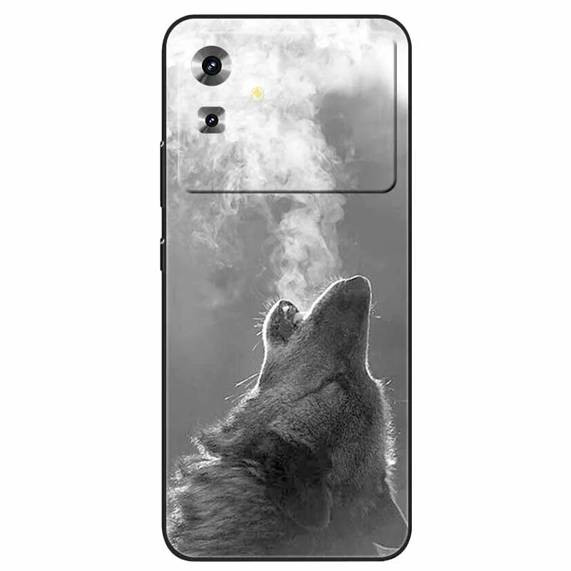 Cool Wolf Lion Design Soft TPU Silicone Phone Case – Protective Cover