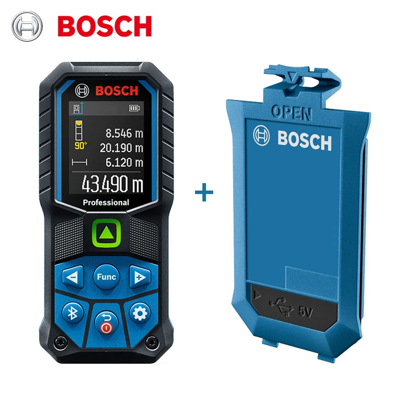 Bosch glm50 27cg 50m rangefinder with lithium battery ba 3 7v 1 0ah a