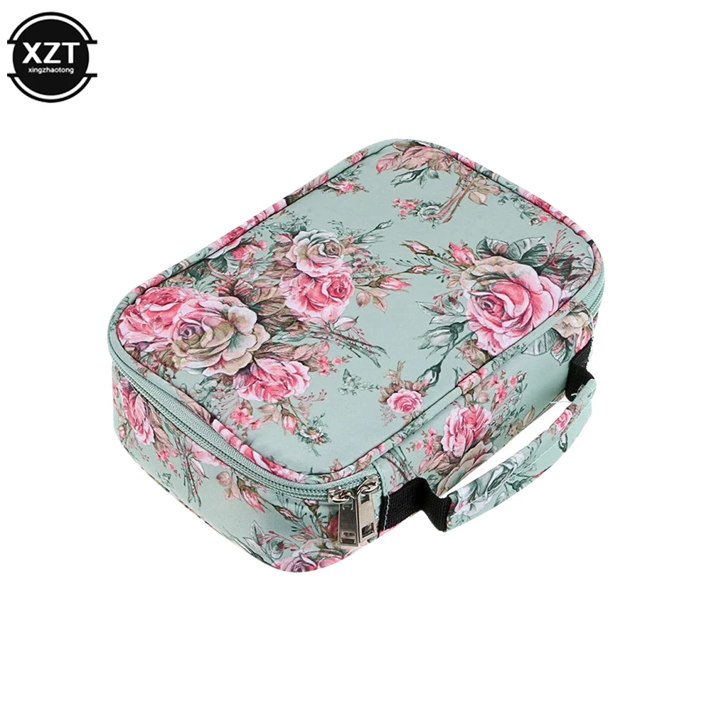 Universal 72 Holes School Cases 3 Compartments School Canvas Pencil Case Fabric Pen Bag Box Pouch For Artist Stationery Supplies