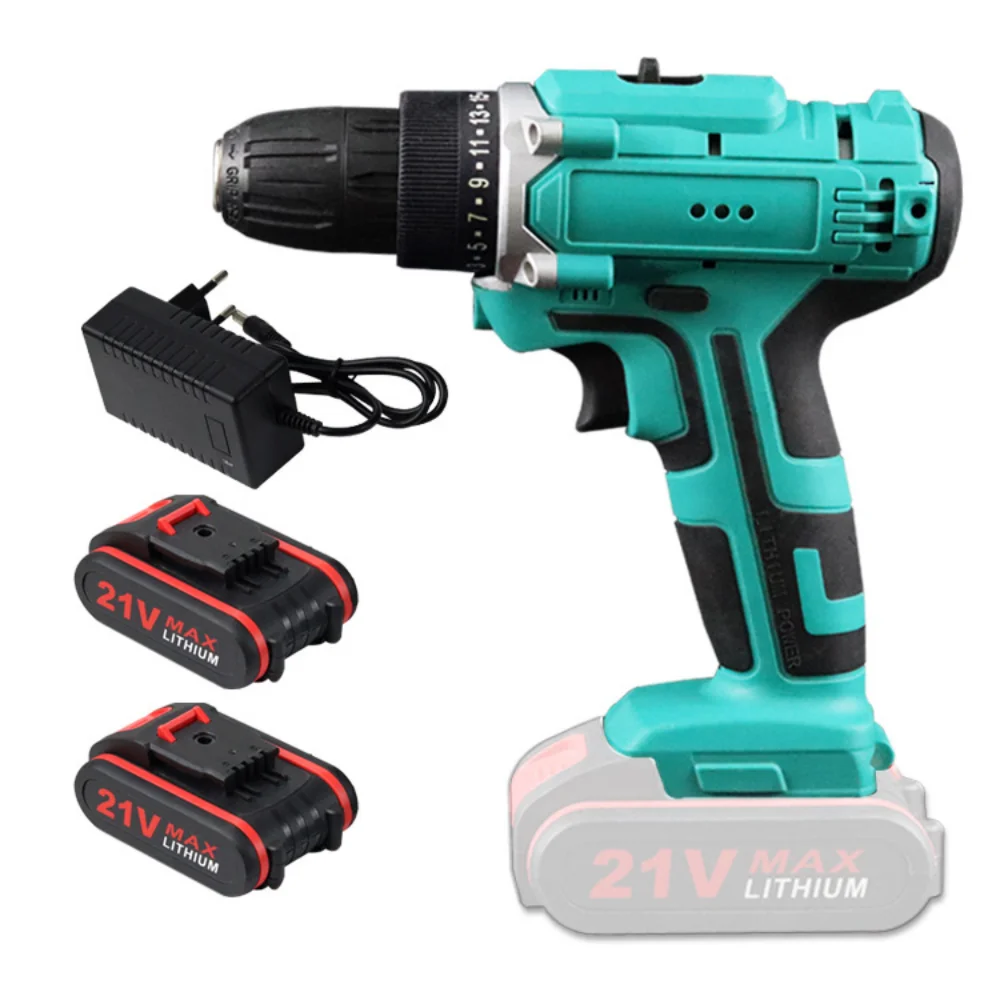 Geevorks 21V Electric Cordless Drill Electric Screwdriver Lithium Battery  Wireless Rechargeable Mini Drills Power Tools 2/3 in 1 - AliExpress