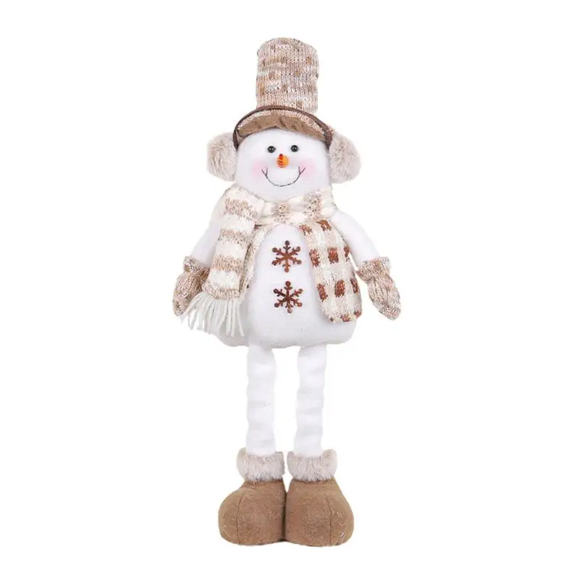 

Reindeer Stuffed Animal Elk Snowman Christmas Telescopic Stuffed Toy Soft Christmas Toy With Built In Bracket For Christmas