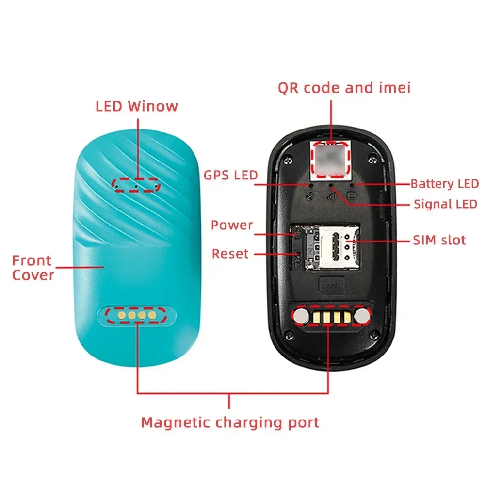 4G Pet Collar GPS Tracker Electronic Geo-Fence for Dogs Cats IP67 Waterproof Real-time Anti-lost Alarm Tracking Device Locator