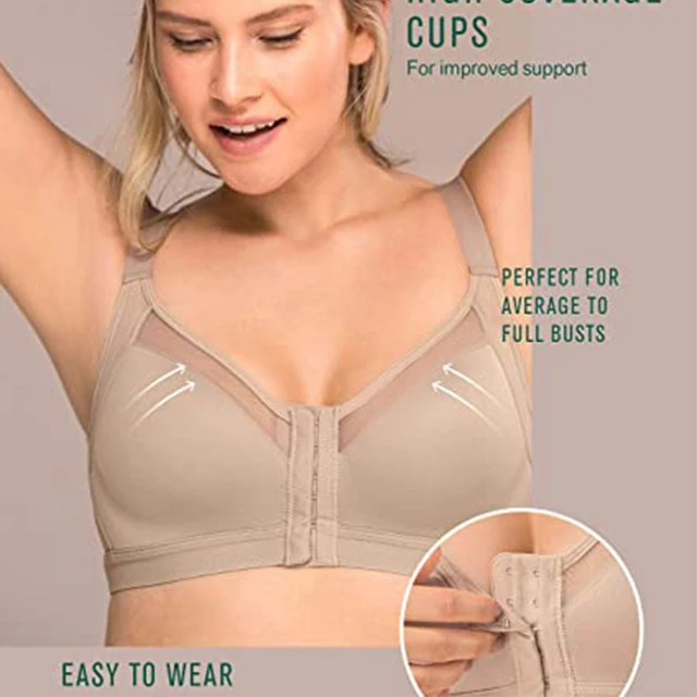 Wire Free Corrective Sexy Breathable Bra,Plus Size Soft Comfort