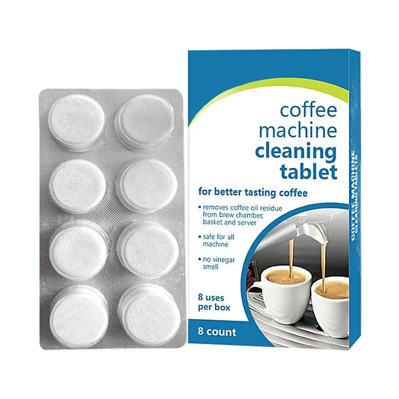 Cleaning Tablets Espresso Machine 8 Count Coffee Maker Pot Descaling Cleaning