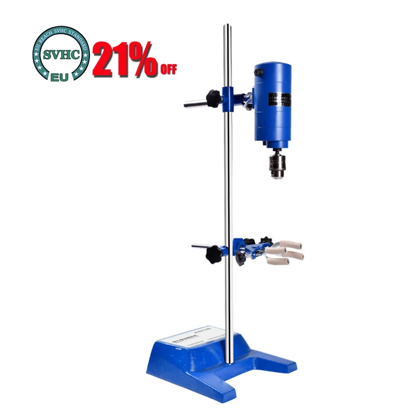 

Laboratory Overhead Mixer Electric Lab Mixer Stirrer Liquid Mixing Cosmetic Mixer with Stirring Rod 85000ml 50-1500r/min JB300-D