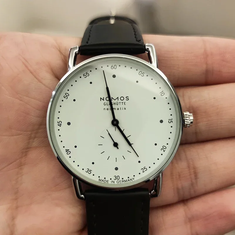 Новые мужские кварцевые часы NOMOS серии Metro1108, кварцевые Простые Модные мужские часы, эксклюзивные мужские часы по индивидуальному заказу