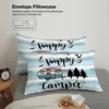 3pcs Happy Camper Pattern Printed Bedding Set, Suitable For Teenagers And Adult's Bedroom, Camping, 1*Duvet Cover+2*Pillowcase 5