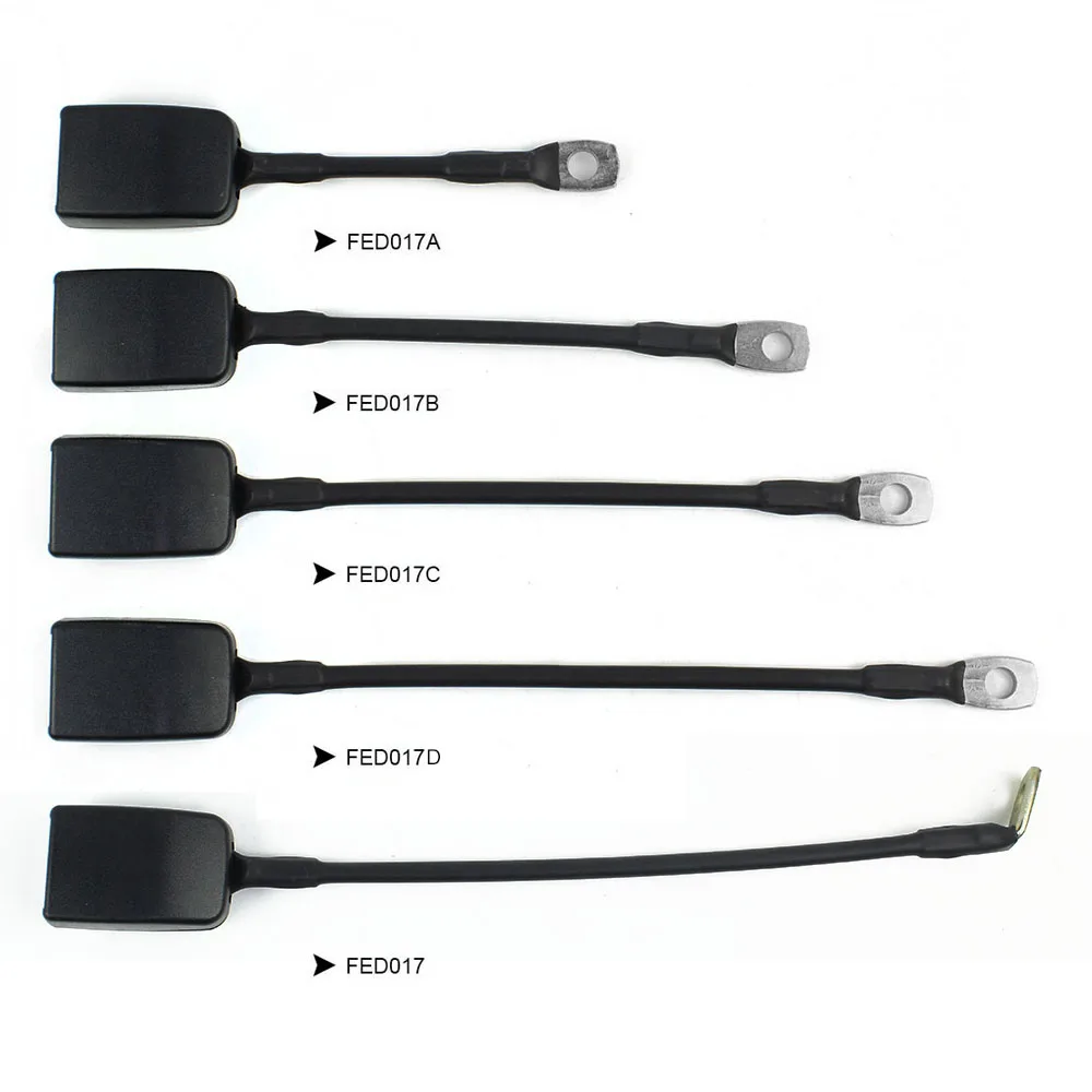 Long Stalk L=400mm Plastic Long Stalk Black Car Safety Belt Buckle (FED017-400)