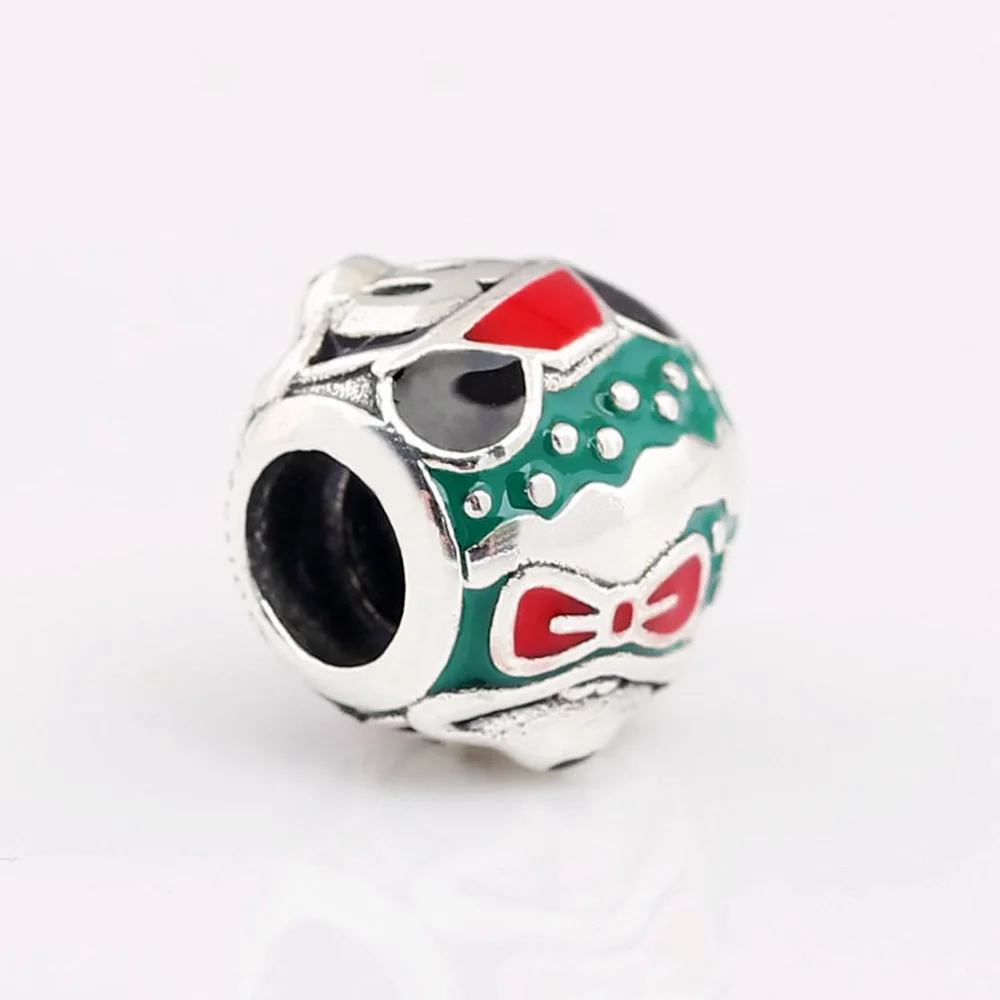 

Authentic 925 Sterling Silver Bead Disn Mouse Santa Charm Fit Pandora Women Bracelet Bangle Gift DIY Jewelry