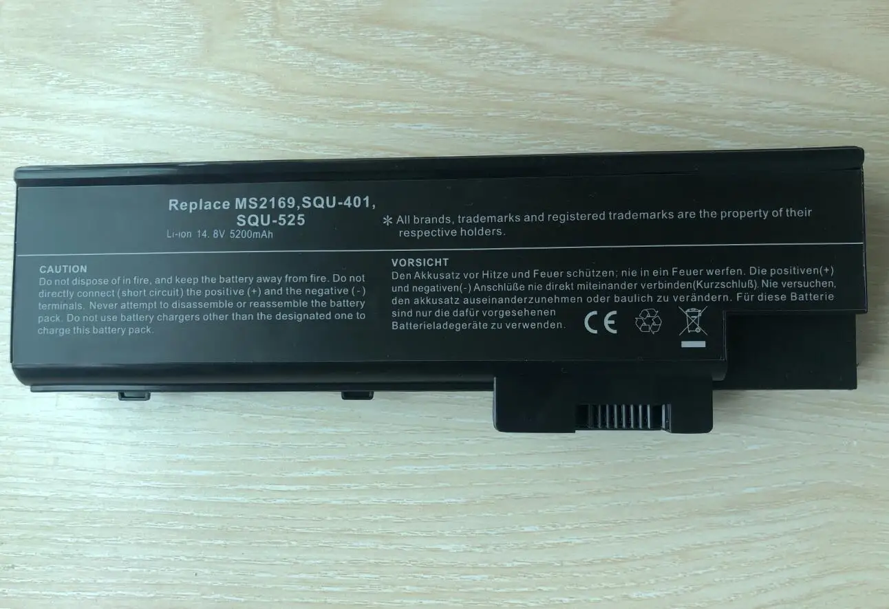 Фото Аккумулятор 14,8 в 8 элементов для Acer SQU-401 SQU-525 916C4890F Aspire 5610 5510 5670 №3