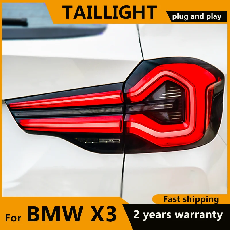 

For BMW X3 Tail Lights 2018 2019 2020 2021 2022 IX3 G01 G08 LED Taillight Rear Lamp Dynamic turn signal Reverse Brake Fog lights