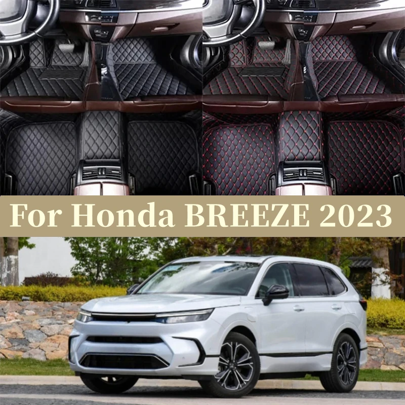

Car Foot Pads Auto Interior Protective For Honda BREEZE 2023 Pad Custom Leather Auto Floor Mats Automobile Carpet Cover