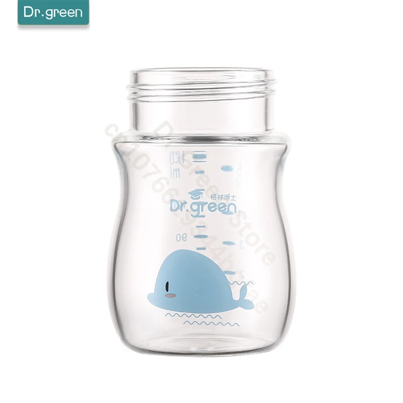 Dr.Green  Wide Mouth Baby Bottle body Inverted Bottle Body Glass/PPSU material 150mL/240mL/300mL High temperature resistant 4