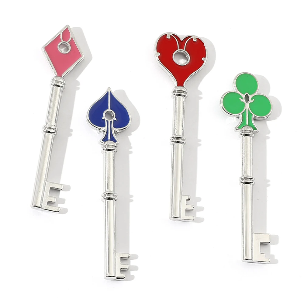 4 Pz/Set Game Holders Evils Portachiavi Police Carte Da Gioco Badge Rpd Square Plum Pendenti Portachiavi Per Fan Cosplay Collect Gift