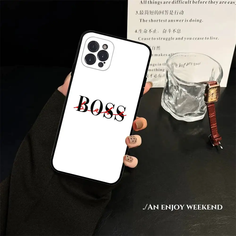H-Hugo Coole B-Boss Handyhülle für iPhone 16 17 Air 15 14 13 12 11 Pro Max 16E Plus Fundas – Detail 7