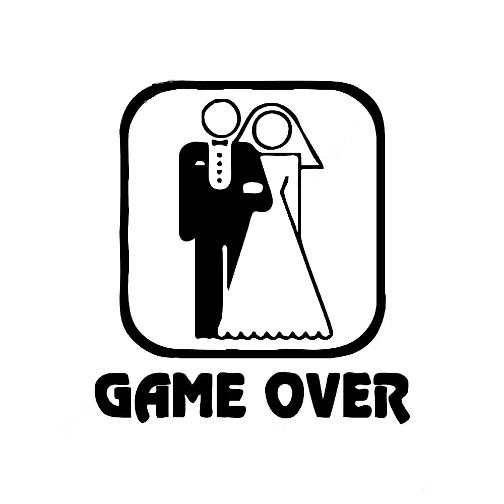 

Bride Groom Game Over sticker