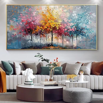 Abstract Tree Oil Painting 1