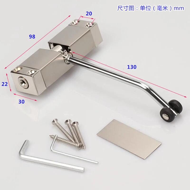 Stainless steel small household door closing device Invisible door simple spring automatic closing(DG388)