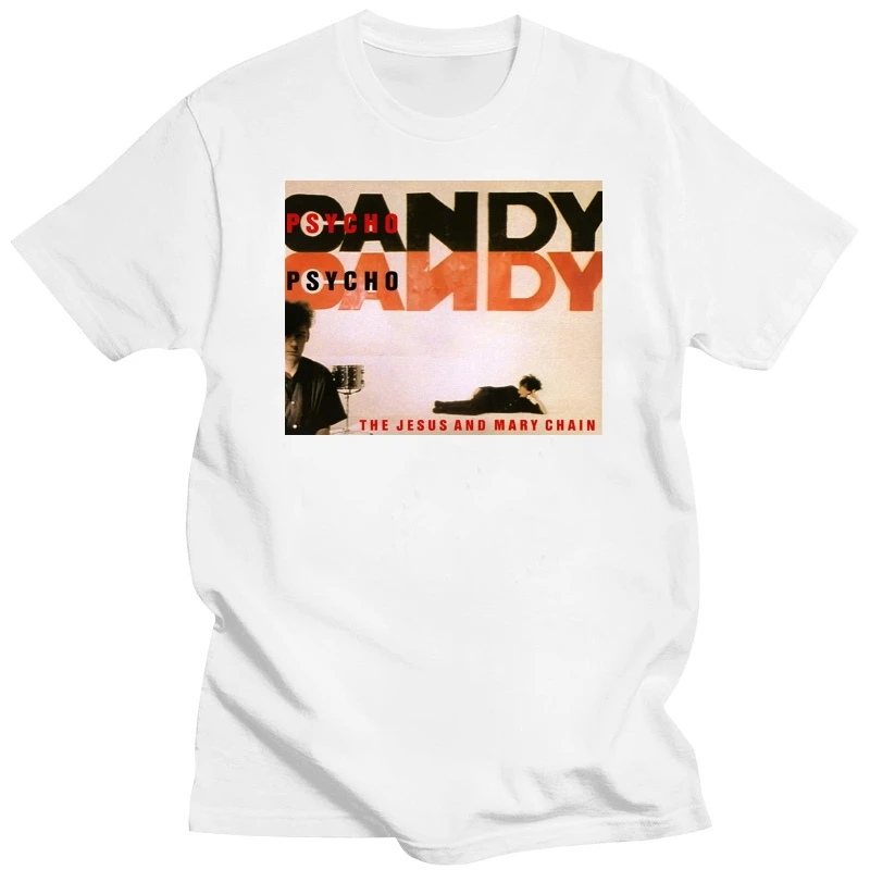 

Official The Jesus And Mary Chain Psychocandy T-Shirt Munki Darklands Rock Band Cotton Tee Shirt Custom Printed
