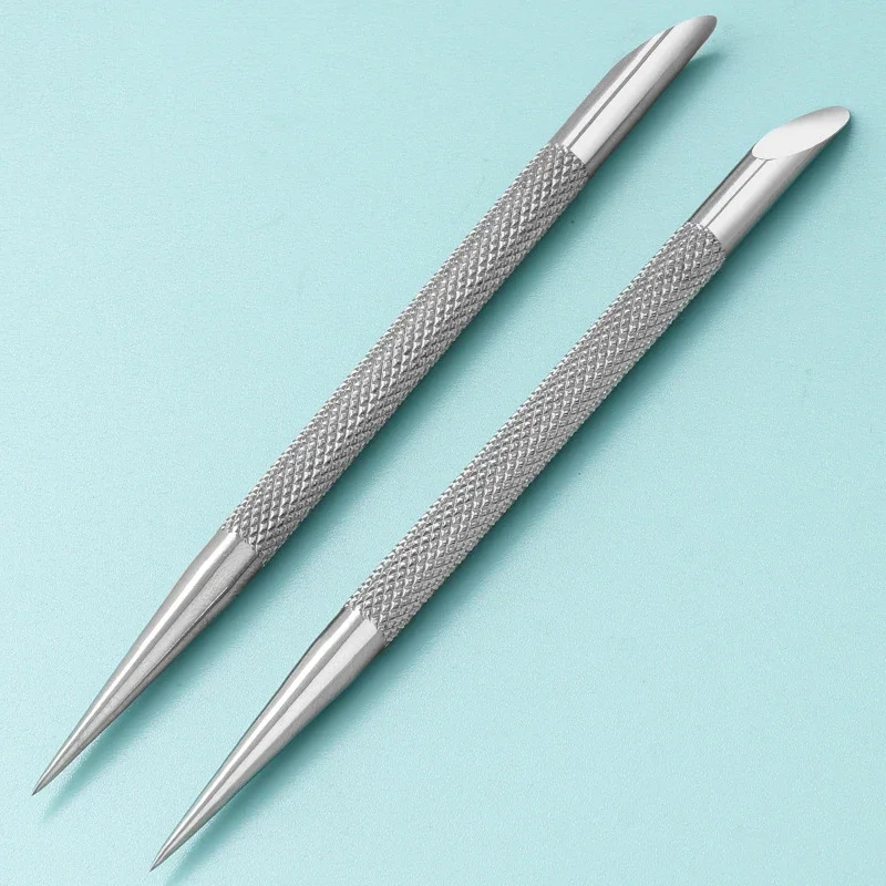 Nail Care Kit Manicure Tools Manicure Pedicure Kit Manicure Set Nail Art Pusher Nail Manicure Tools Manicure Pedicure Tools Cuticle Pusher Nail Manicure Sticks Double-ended Stainless Steel Cuticle Pusher Nail Tools