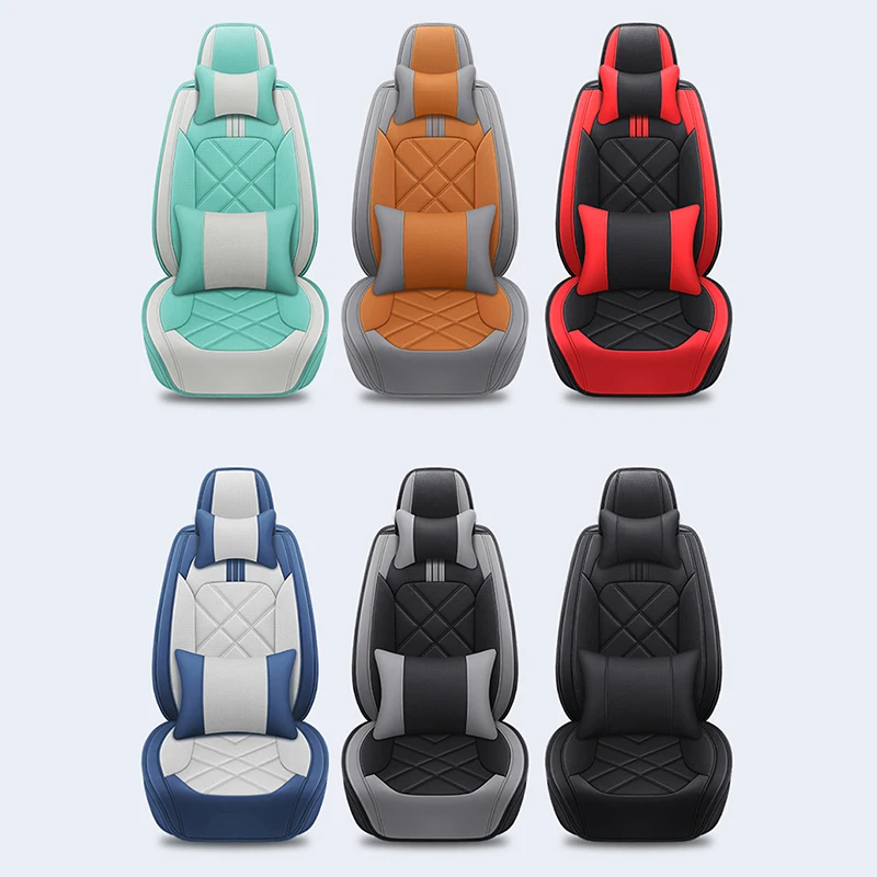 YOTONWAN High-Quality Universal Full Coverage 5Seats Leather Car Seat Covers For ACURA MDX RDX NSX TLX Car Accessories Protector