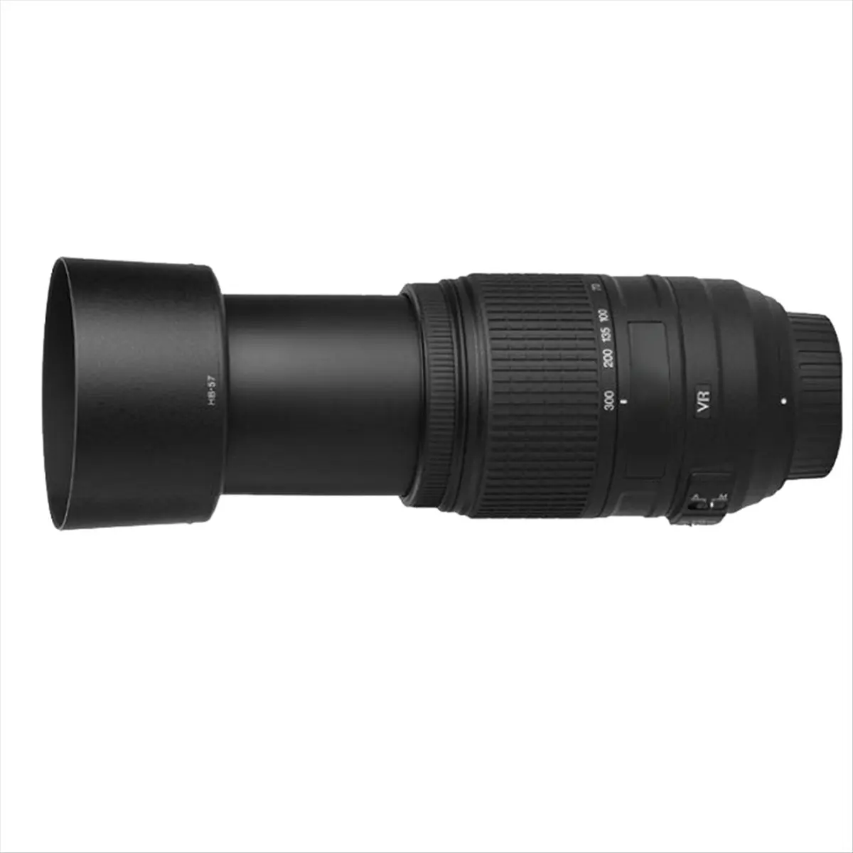 N05R HB-57 니콘 카메라 AF S 55-300mm F4.5-5.6G ED VR 렌즈용 렌즈 후드 쉐이드 사진 액세서리