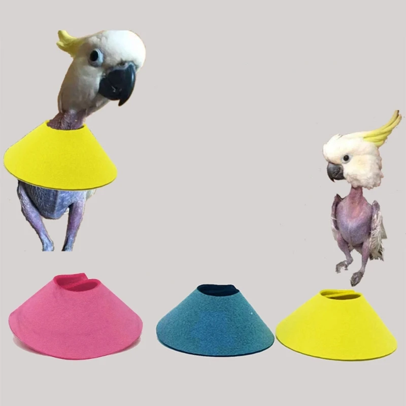 Pet Parrot Anti-Plucking Collar Wound Healings Collar For Agapornis Birds Macaws Grooming Neck Circle Bird Supply bird collar