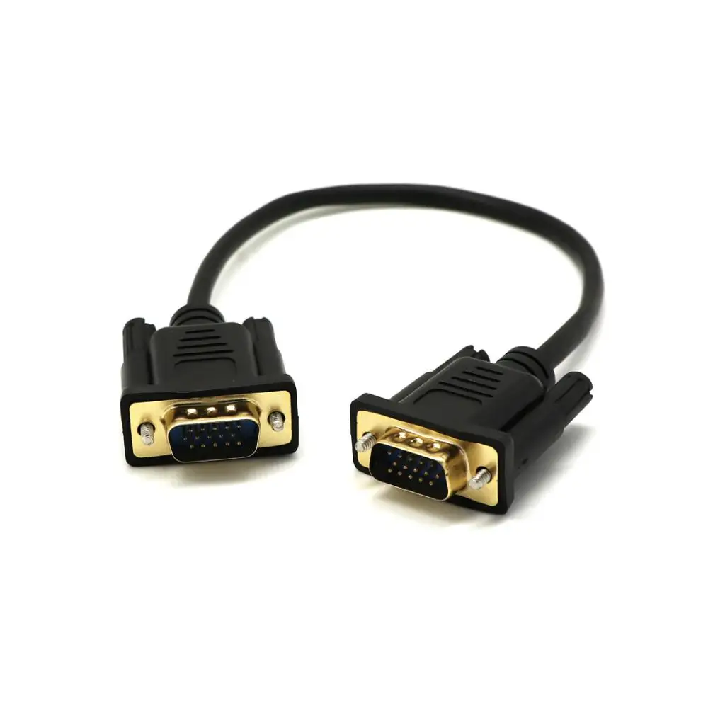 VGA HD15 Male To Male Cable Monitor M/F Extension Adapter Cord 0.3 m VGA Extension Cable vga cable adapter vga cable