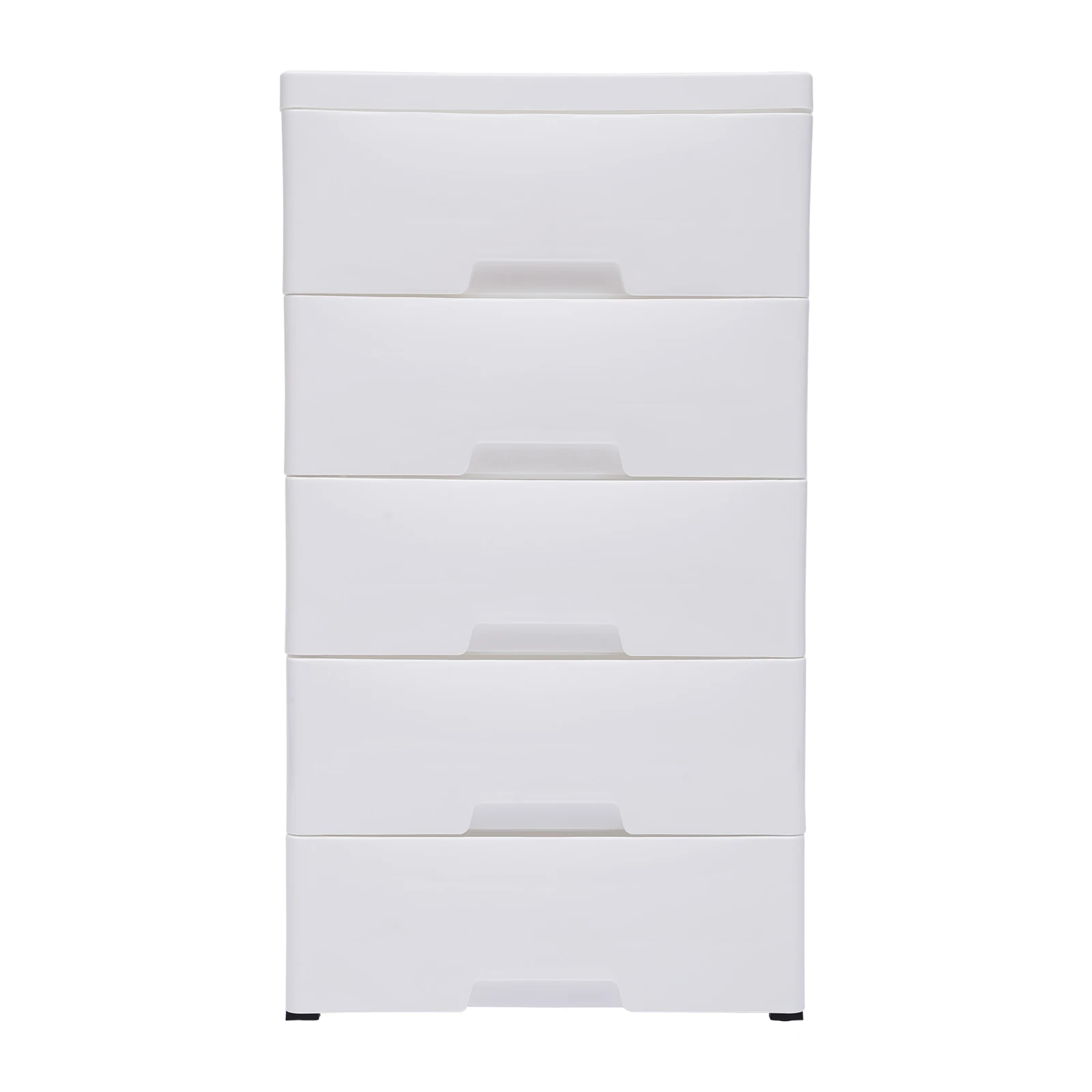 5-Drawer Rolling Storage Cabinet with Wheels Plastic Organizer with Locks 55lbs Capacity for Bedroom, Office, Bathroom