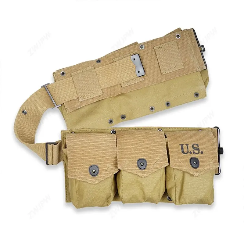 Tactical Pouch WW2 US ARMY SIX CELL POUCH US TACTICAL POCKETS PURE RIBBON