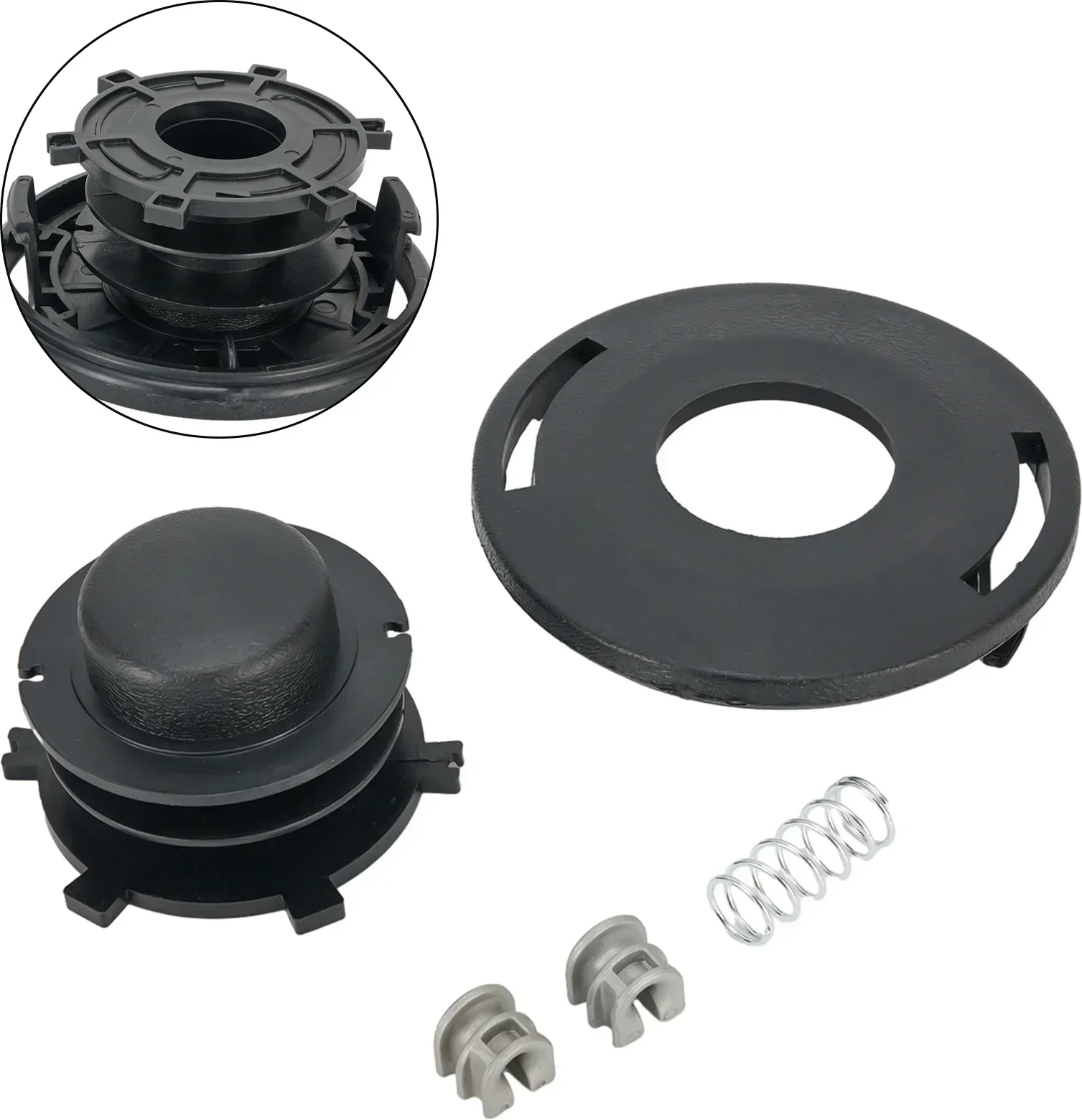 RUSSO Tapa De Carrete Para Recortadora Stihl – Compatible Con FS 44,55,80,83,85,90,100,110,120,130,200 (Reemplaza 4002 713 3017)