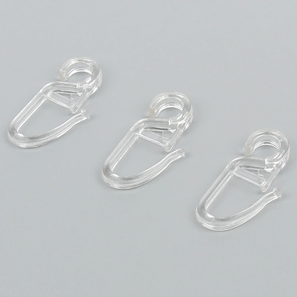 

Curtain Ring Curtain Hooks Click PC Reusable 30*14.5mm Garden Hardware Home Durable High-Quality Materials New