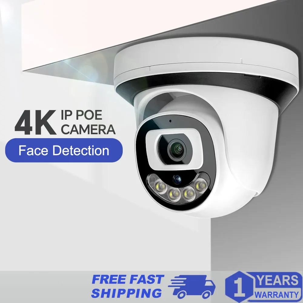 

5MP 4MP 4K FHD Camera Motion Detection Security IP Camera Dual Array Leds IR/Color Night Vision Support Onvif NVR Audio Record