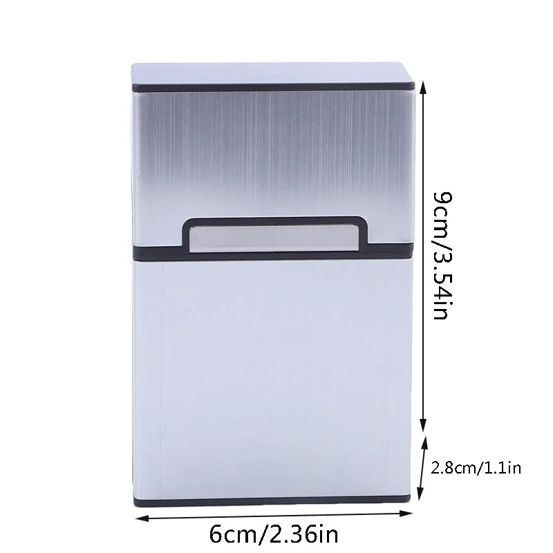 Magnetic 20 Cigar Cigarette Case Pocket Box Storage Container Lighter Aluminum Metal Best Friend Buckle Tobacco Holder Boxes