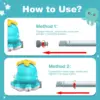 Octopus Water Sprinkler for Kids Summer Outside Play Toys Backyard Games with 8 Wiggle Tubes Outdoor Toys For Boys 5