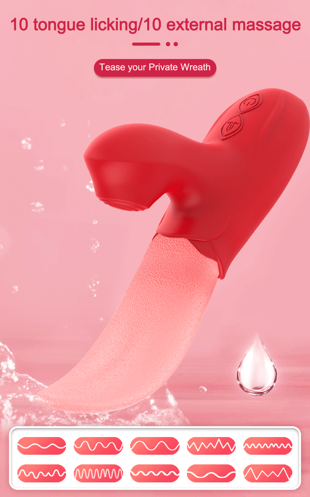 Rose Tongue Licking Sucker Vibrator For Women Nipple Clit Stimulator Love Egg Dildo Vibrating Massager Female Adult Sex Toys