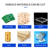Mini Table Saw Woodworking Electric Bench Saw DIY Hobby Model Crafts Cutting Tool 96W Electric Desktop Saws 6