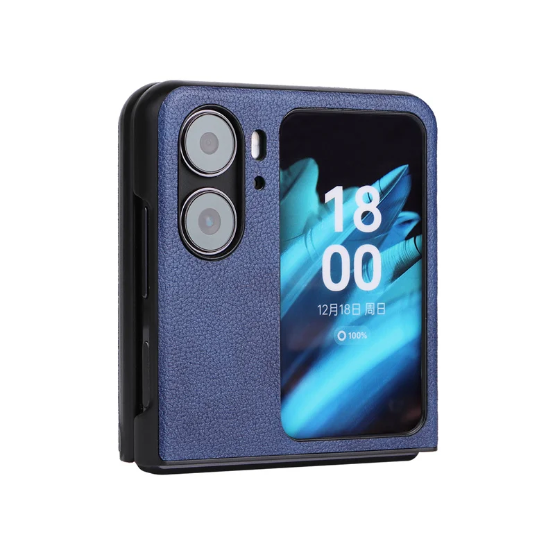 Per Oppo Find N2 Flip Case Trova N2 Flip Cph2437 Retro Pattern Litchi Leather Card Cover Posteriore Per Oppo Find N2 Flip Case