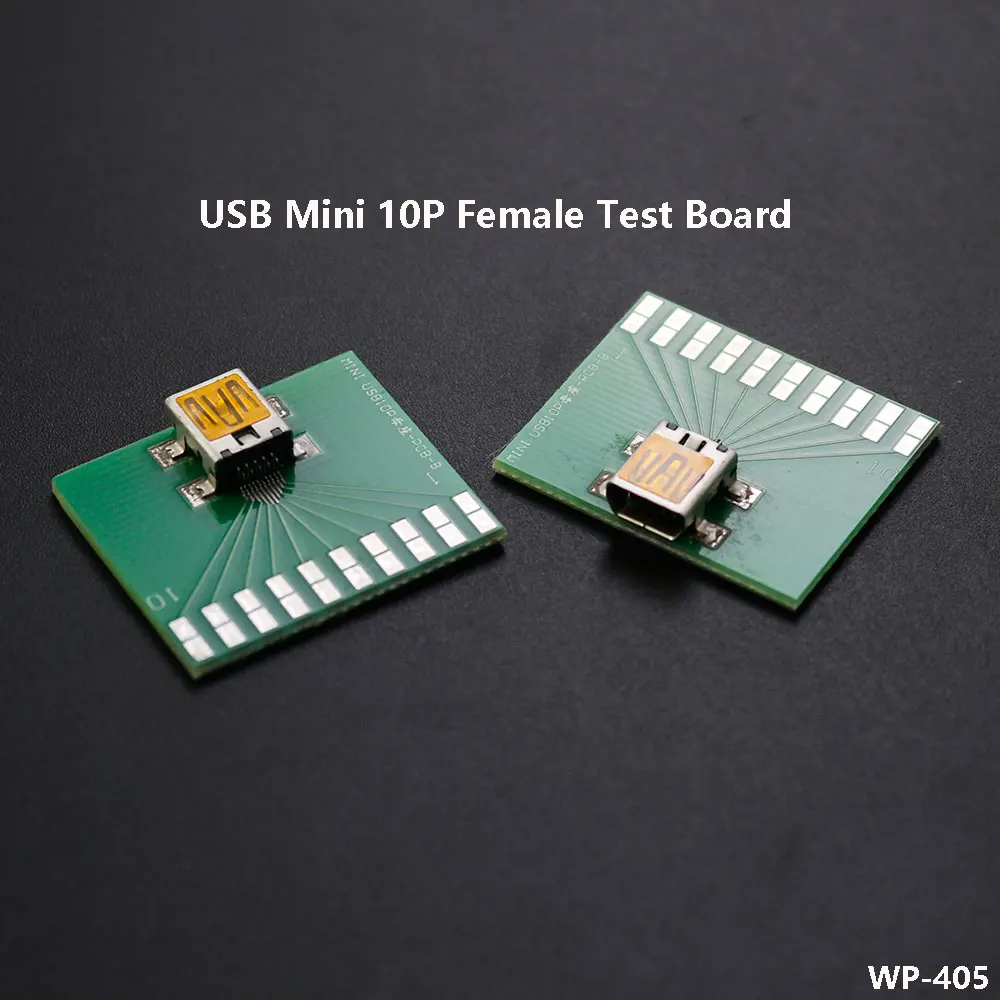 

2-10pcs USB Mini 10P Female Test Board For Philips Mini USB With PCB Board Test Stand Welding Wire Data Test Board