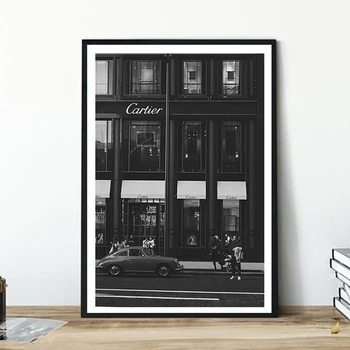 Quadri su Tela Stile Europeo, Poster e Stampe Vintage in Bianco e Nero, Immagini da Parete per Soggiorno e Arredamento Casa