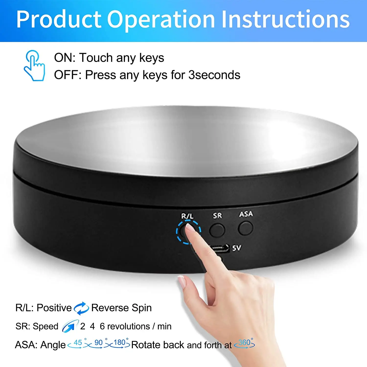 14cm Rotating Display Stand 360 Degree Motorized Rotating Turntable Display Stand For Photography Products And Displays Max Load