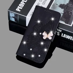 Sparkling Glitter Leather Phone Wallet Flip Case - Elegant Protection and Style for Redmi Note 10 Pro (Black)