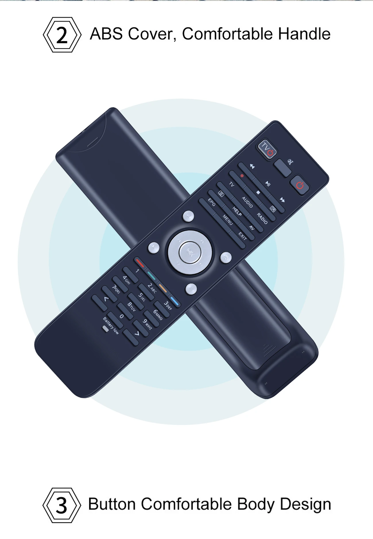 VINABTY Telecomando sostituito per VU+ receivers per Vu+ DUO per Vu+ DUO 2 per Vu+ ULTIMO per Vu+ ULTIMO 4K per Vu+ SOLO per Vu+ SOLO 2 Vu+ SOLO SE per Vu