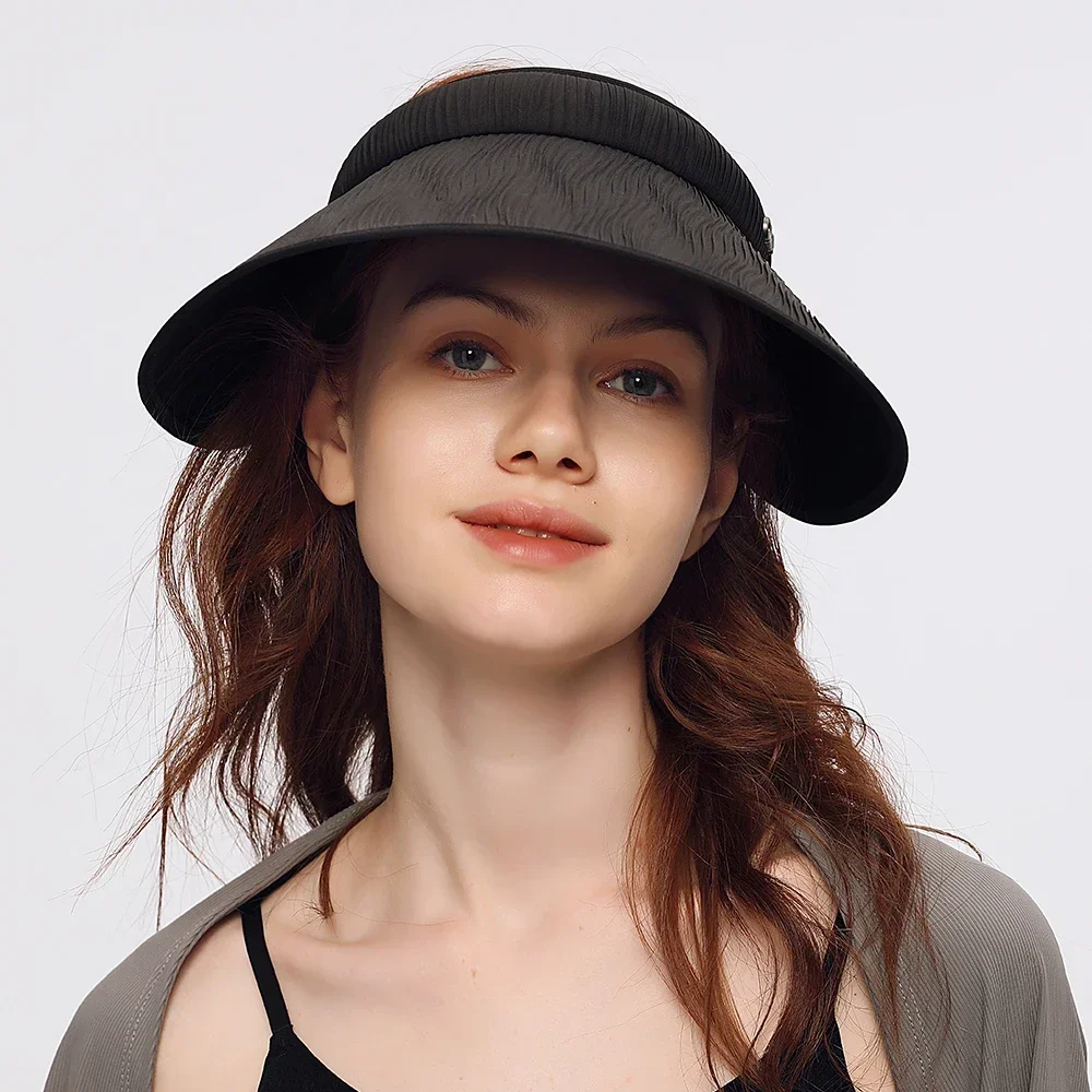 OhSunny Tennis Caps New Fashion Women's Sun Visor Summer UV Protection UPF 50+ Portable Hat for Outdoors Cycling Sports