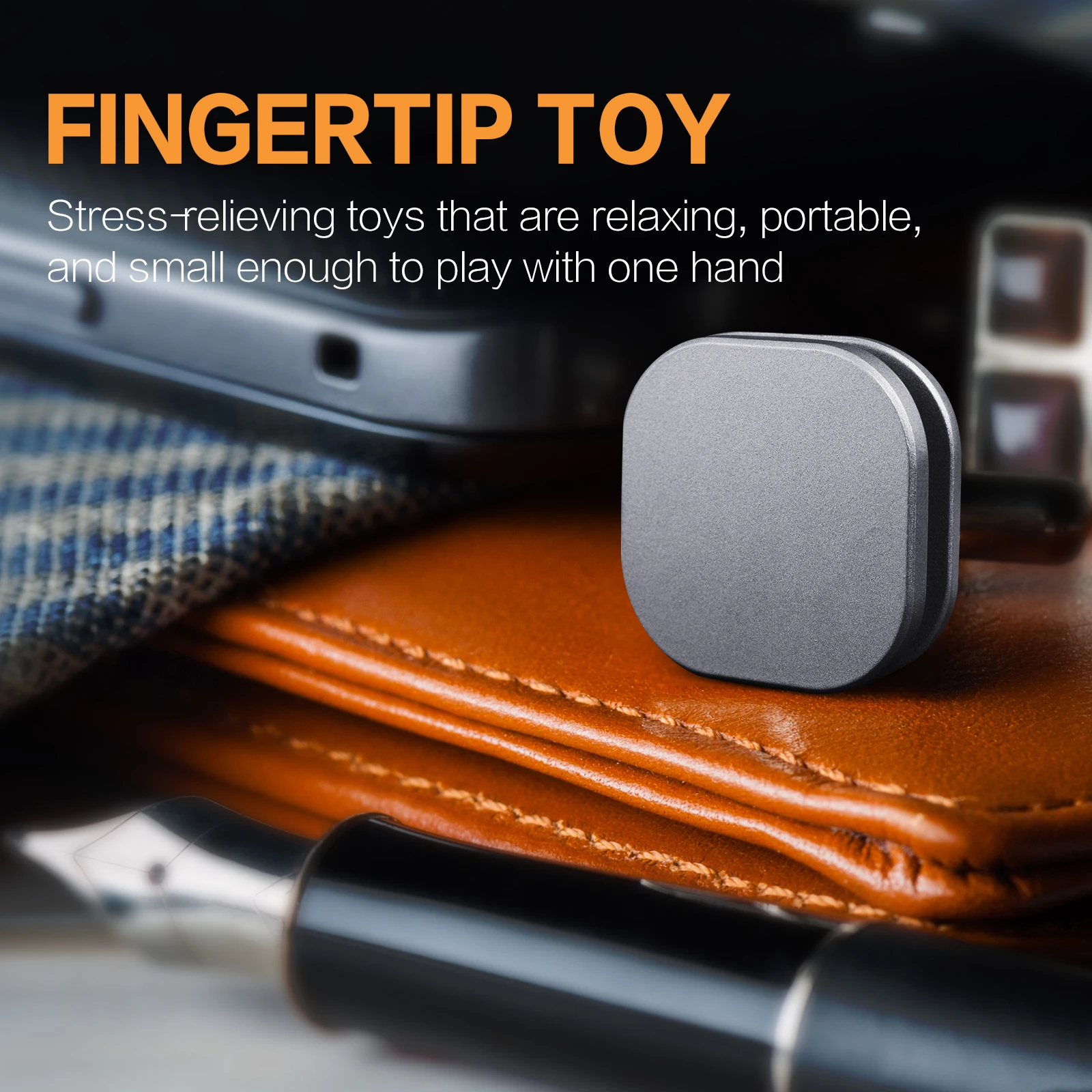 See-Saw Fidget Toys Adults, Metal Fidget Cliker Magnetic Fidget Slider for Boys, Men Stress Relief  Anxiety 4